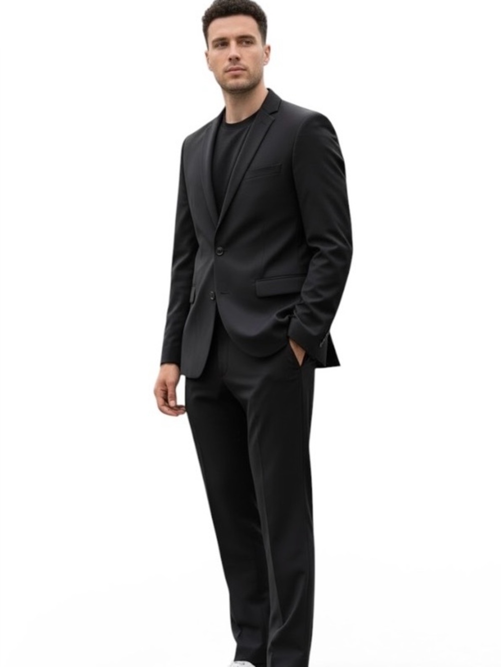 Tiger of Sweden black blazer Norden suit blazer 48 and Oxford pants 30 pure wool